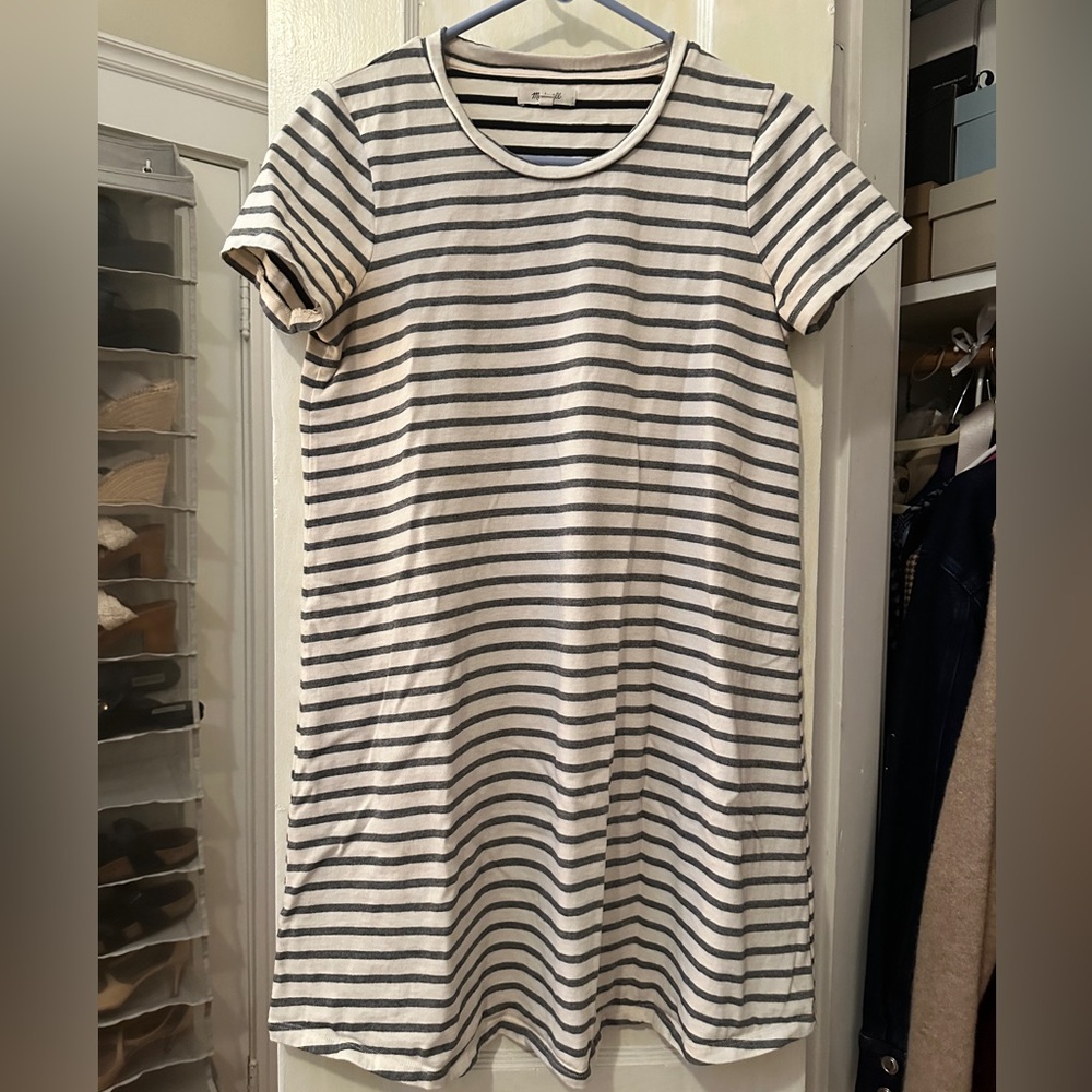 Madewell Grey T-Shirt Dress
